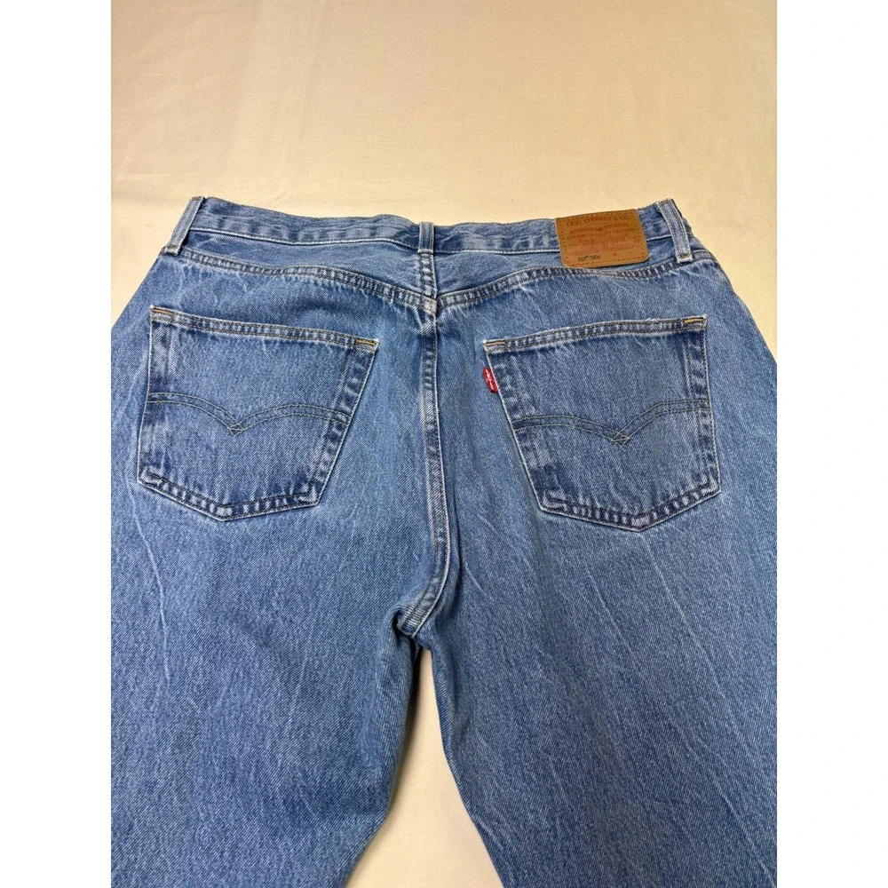 Levis 501 90s Premium Big E Mens Jeans Blue Straight‎ Leg Fly W31 L30 A1959-0012